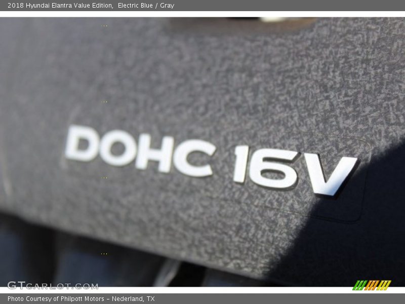 Electric Blue / Gray 2018 Hyundai Elantra Value Edition