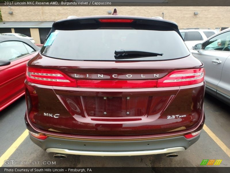 Burgundy Velvet / Cappuccino 2017 Lincoln MKC Reserve AWD