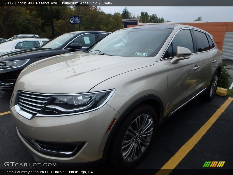 Palladium White Gold / Ebony 2017 Lincoln MKX Reserve AWD