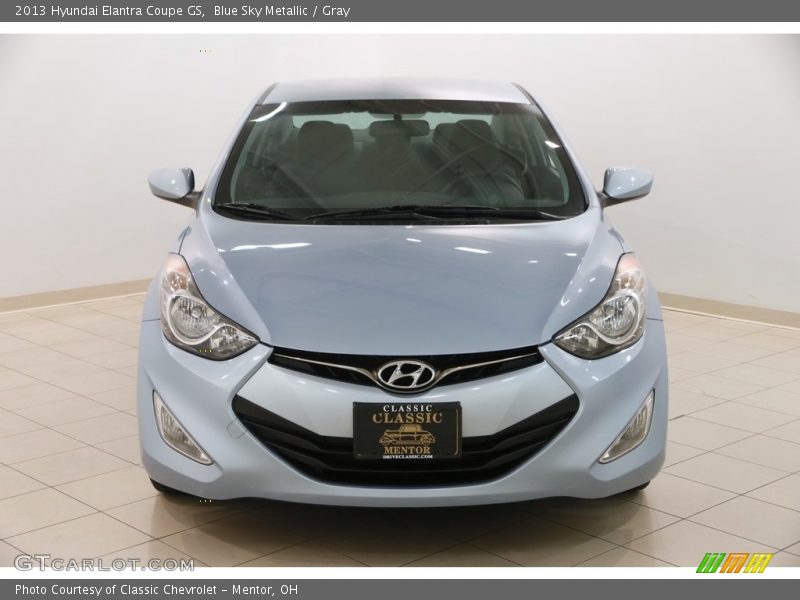 Blue Sky Metallic / Gray 2013 Hyundai Elantra Coupe GS