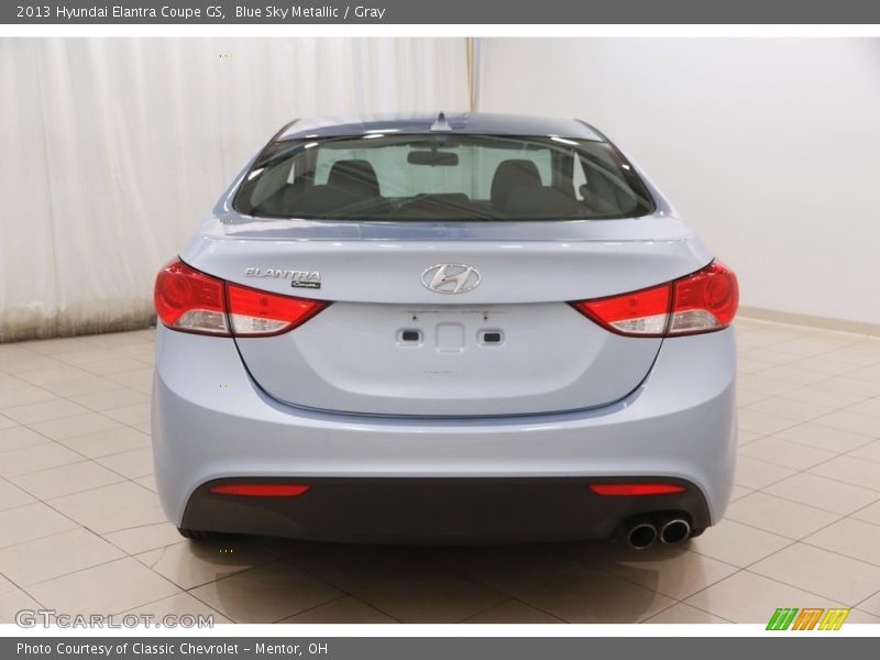 Blue Sky Metallic / Gray 2013 Hyundai Elantra Coupe GS