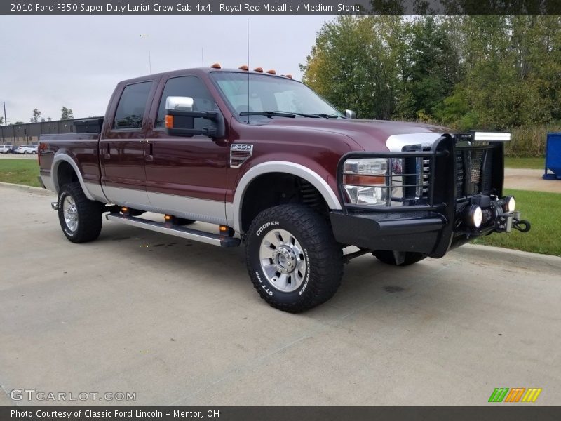 Royal Red Metallic / Medium Stone 2010 Ford F350 Super Duty Lariat Crew Cab 4x4