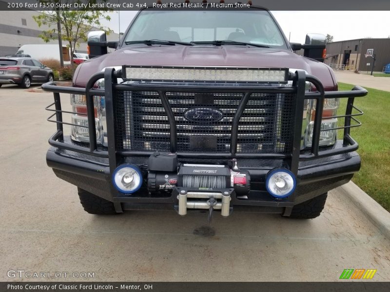 Royal Red Metallic / Medium Stone 2010 Ford F350 Super Duty Lariat Crew Cab 4x4