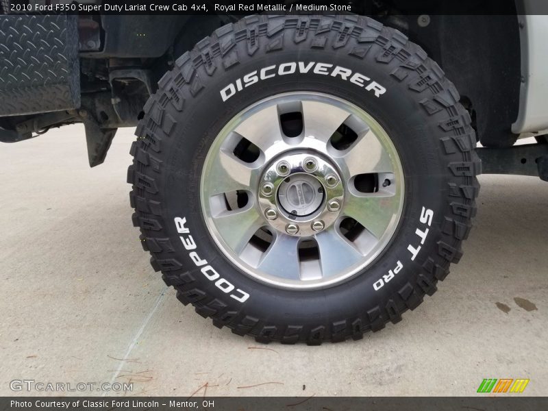 Royal Red Metallic / Medium Stone 2010 Ford F350 Super Duty Lariat Crew Cab 4x4