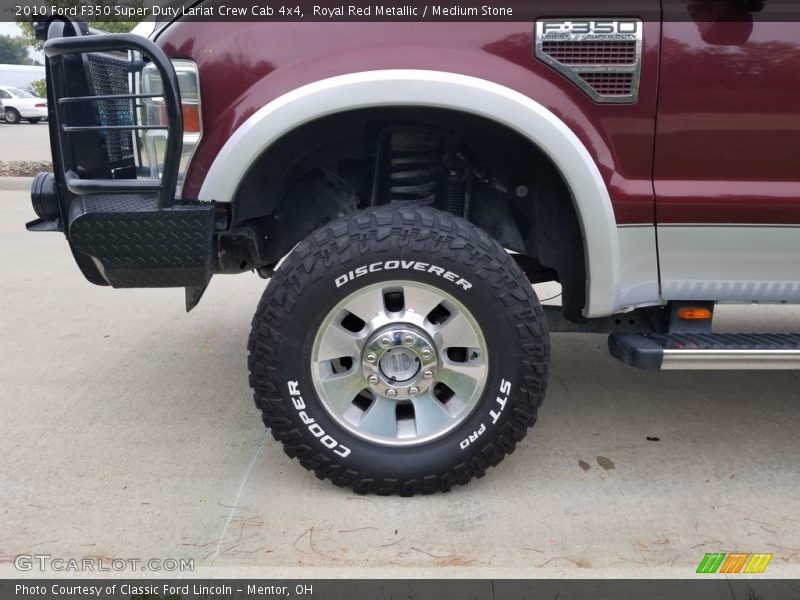 Royal Red Metallic / Medium Stone 2010 Ford F350 Super Duty Lariat Crew Cab 4x4