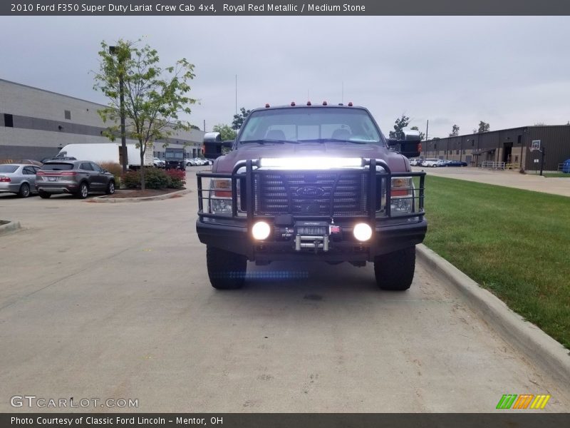 Royal Red Metallic / Medium Stone 2010 Ford F350 Super Duty Lariat Crew Cab 4x4