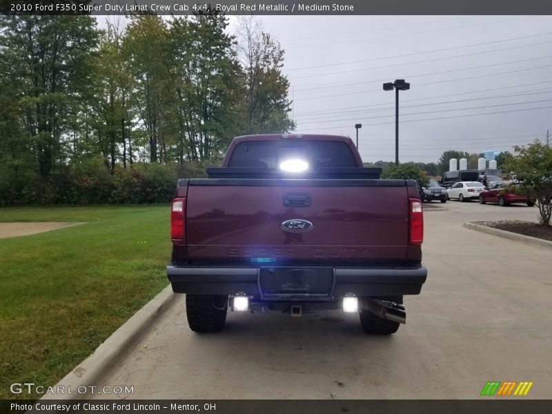 Royal Red Metallic / Medium Stone 2010 Ford F350 Super Duty Lariat Crew Cab 4x4