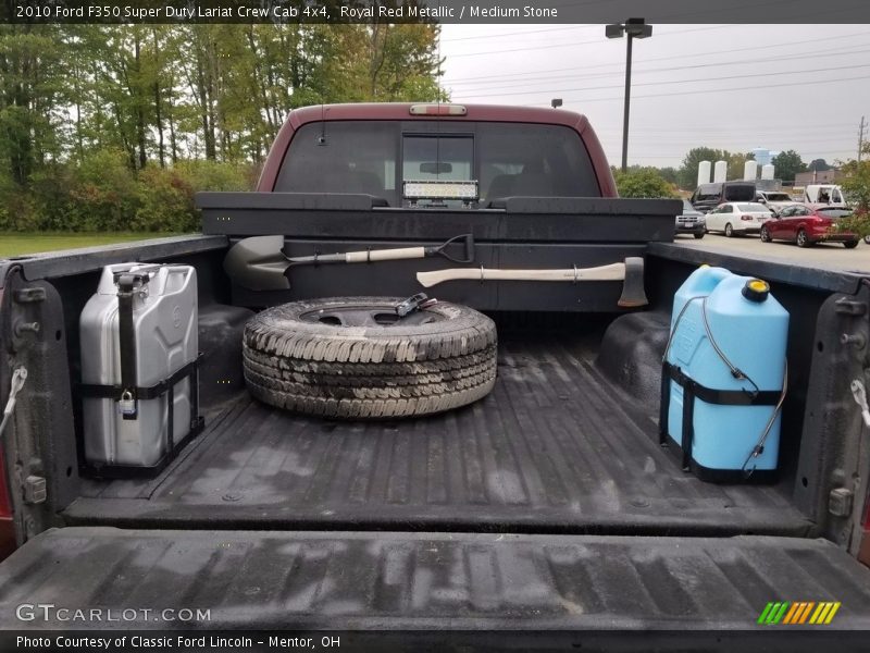 Royal Red Metallic / Medium Stone 2010 Ford F350 Super Duty Lariat Crew Cab 4x4