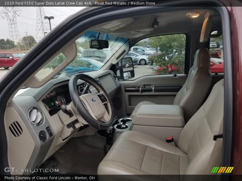 Royal Red Metallic / Medium Stone 2010 Ford F350 Super Duty Lariat Crew Cab 4x4