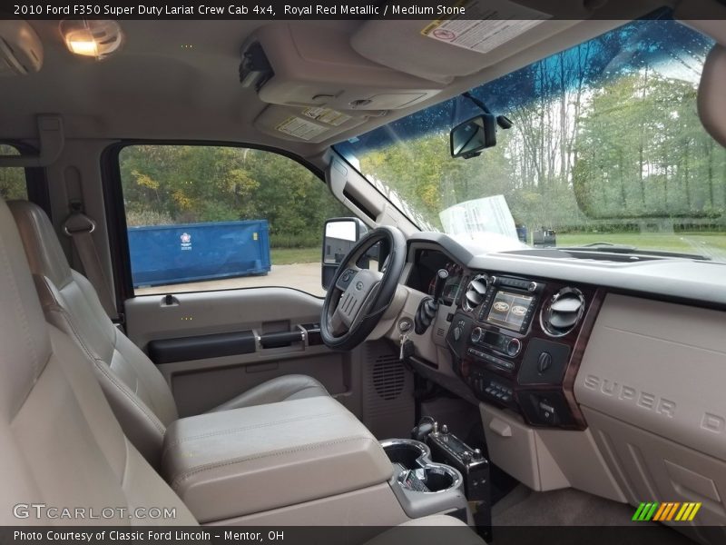 Royal Red Metallic / Medium Stone 2010 Ford F350 Super Duty Lariat Crew Cab 4x4