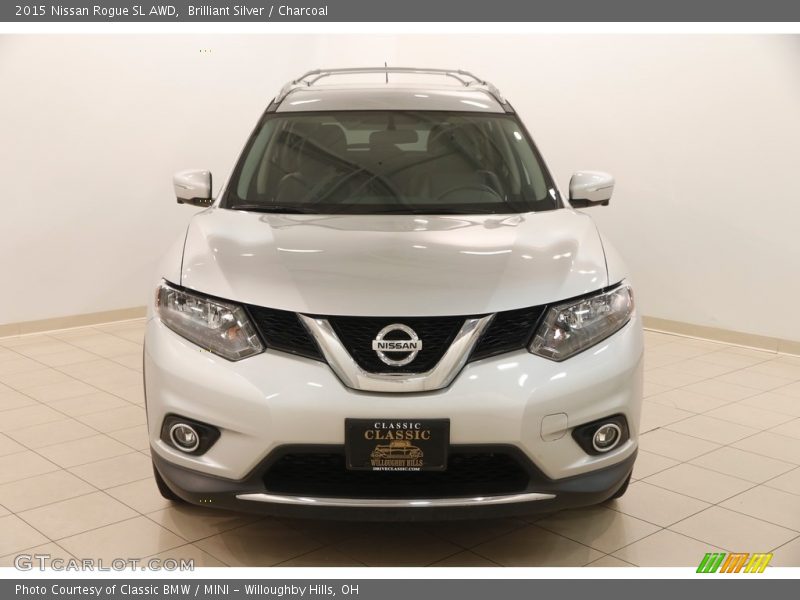 Brilliant Silver / Charcoal 2015 Nissan Rogue SL AWD