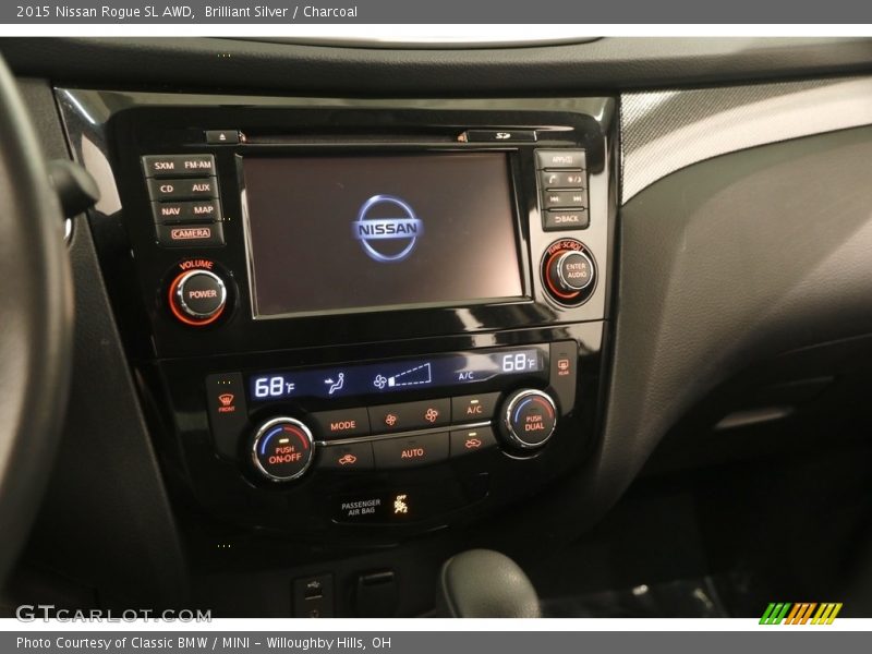 Brilliant Silver / Charcoal 2015 Nissan Rogue SL AWD