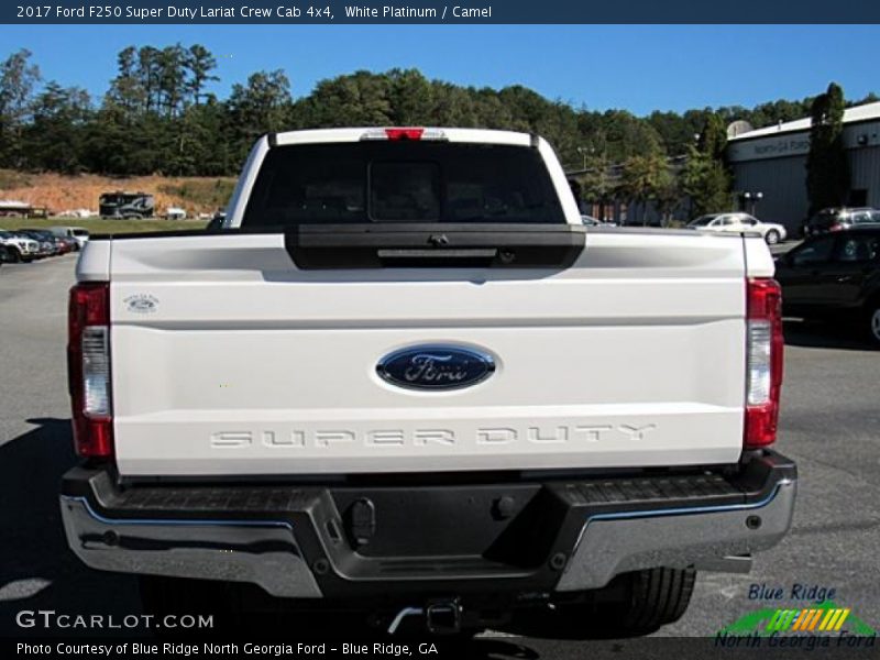 White Platinum / Camel 2017 Ford F250 Super Duty Lariat Crew Cab 4x4