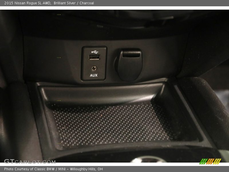 Brilliant Silver / Charcoal 2015 Nissan Rogue SL AWD