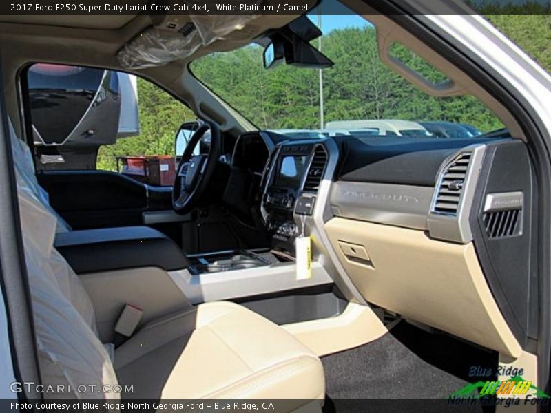White Platinum / Camel 2017 Ford F250 Super Duty Lariat Crew Cab 4x4