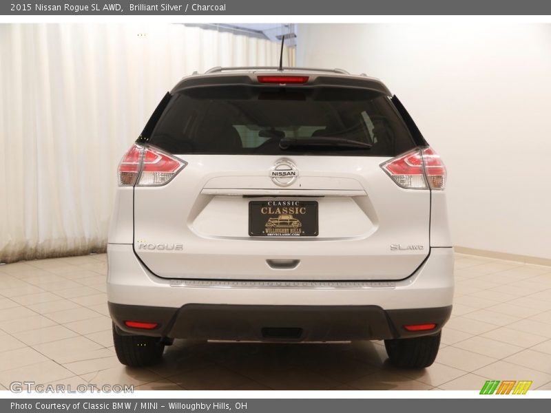 Brilliant Silver / Charcoal 2015 Nissan Rogue SL AWD