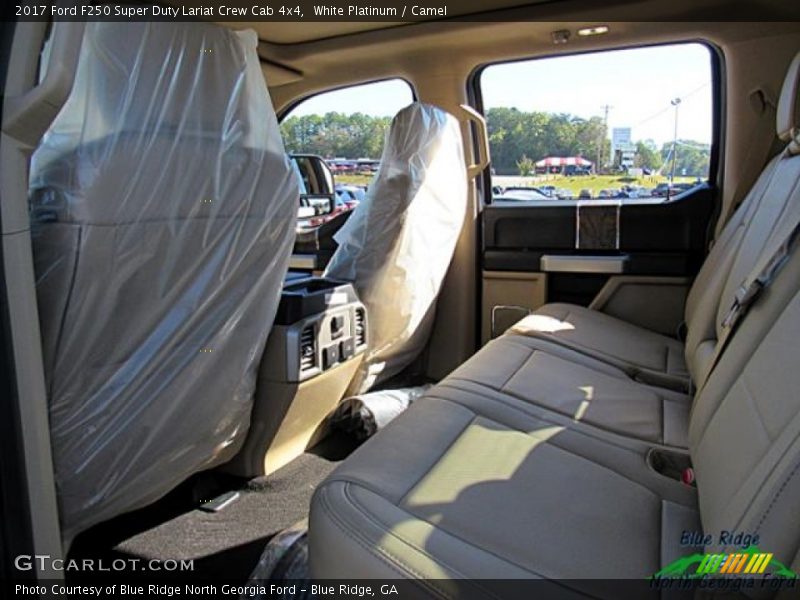 White Platinum / Camel 2017 Ford F250 Super Duty Lariat Crew Cab 4x4