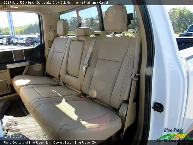 White Platinum / Camel 2017 Ford F250 Super Duty Lariat Crew Cab 4x4