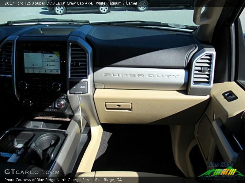 White Platinum / Camel 2017 Ford F250 Super Duty Lariat Crew Cab 4x4