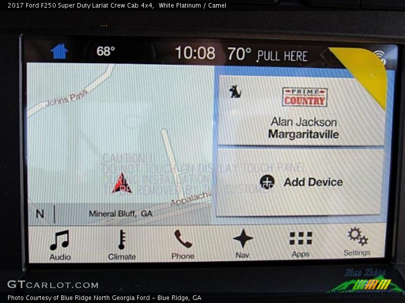 White Platinum / Camel 2017 Ford F250 Super Duty Lariat Crew Cab 4x4