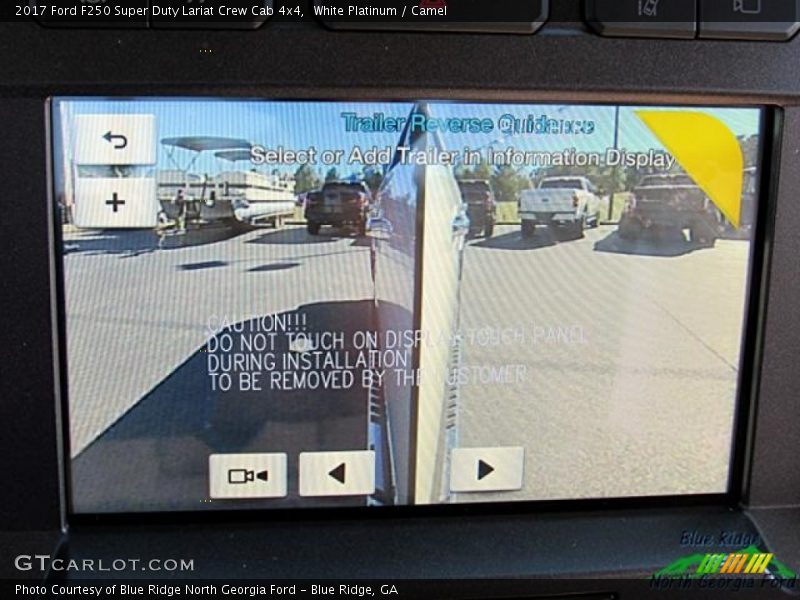 White Platinum / Camel 2017 Ford F250 Super Duty Lariat Crew Cab 4x4