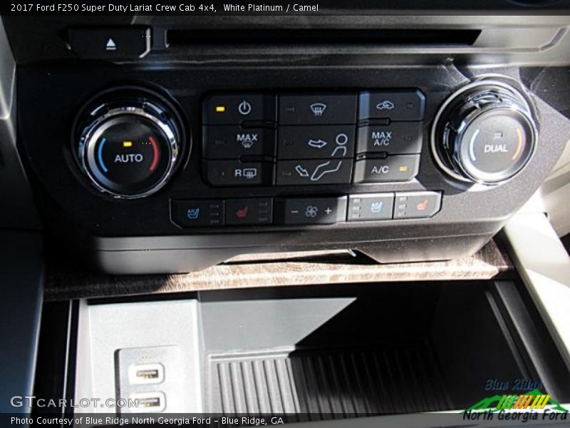 White Platinum / Camel 2017 Ford F250 Super Duty Lariat Crew Cab 4x4