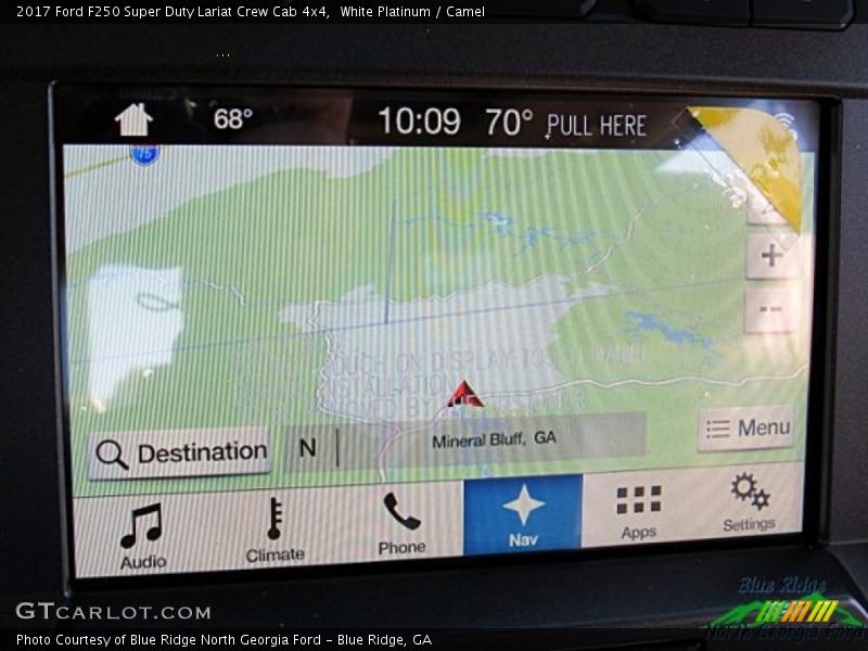 White Platinum / Camel 2017 Ford F250 Super Duty Lariat Crew Cab 4x4