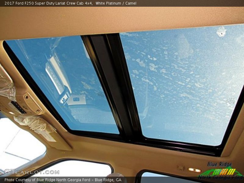 White Platinum / Camel 2017 Ford F250 Super Duty Lariat Crew Cab 4x4