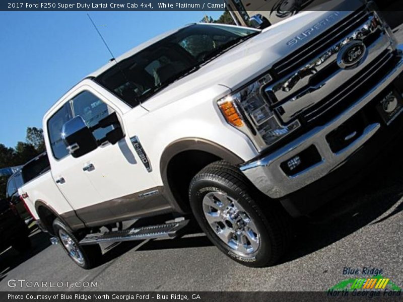 White Platinum / Camel 2017 Ford F250 Super Duty Lariat Crew Cab 4x4