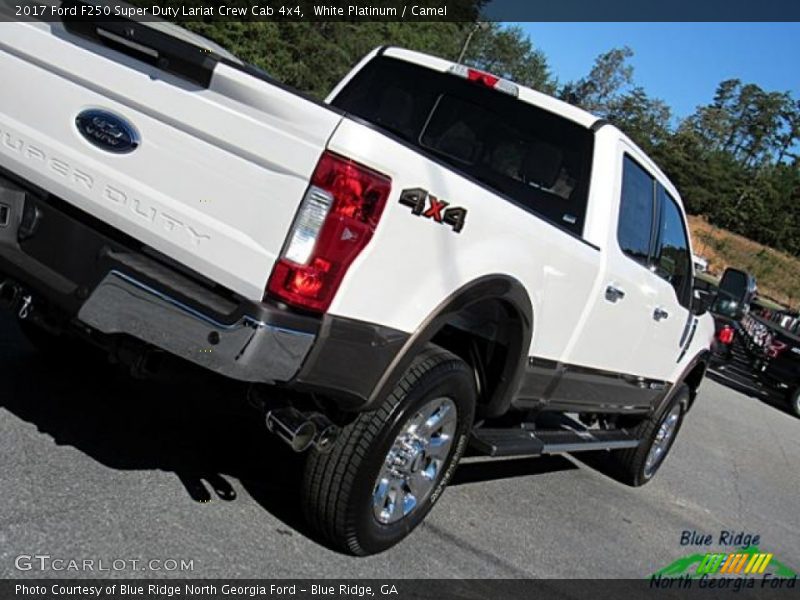 White Platinum / Camel 2017 Ford F250 Super Duty Lariat Crew Cab 4x4