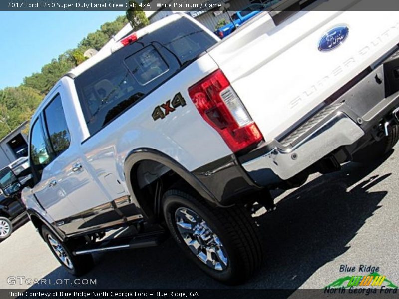 White Platinum / Camel 2017 Ford F250 Super Duty Lariat Crew Cab 4x4