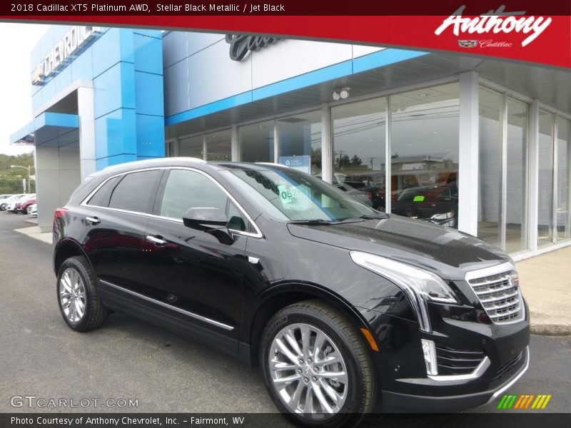 Stellar Black Metallic / Jet Black 2018 Cadillac XT5 Platinum AWD