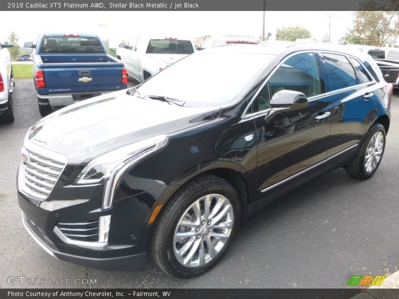 Stellar Black Metallic / Jet Black 2018 Cadillac XT5 Platinum AWD