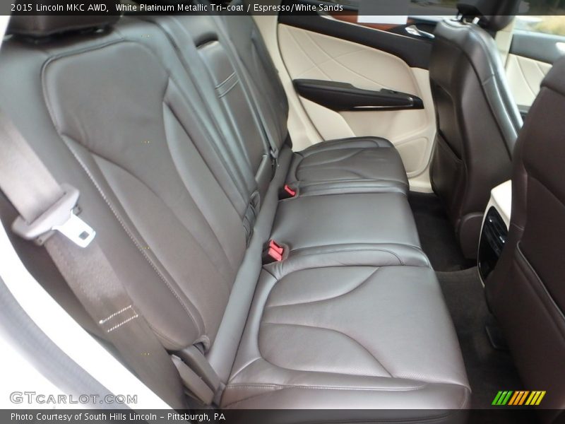 White Platinum Metallic Tri-coat / Espresso/White Sands 2015 Lincoln MKC AWD