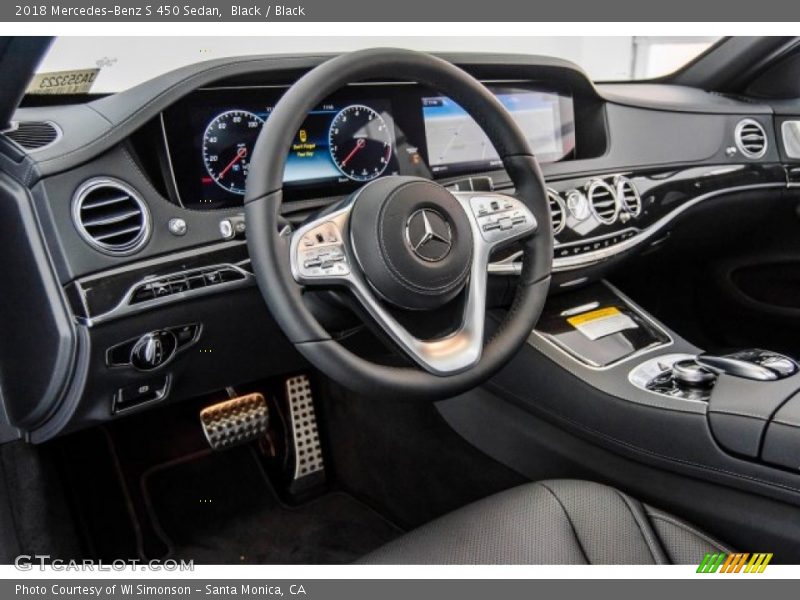 Black / Black 2018 Mercedes-Benz S 450 Sedan