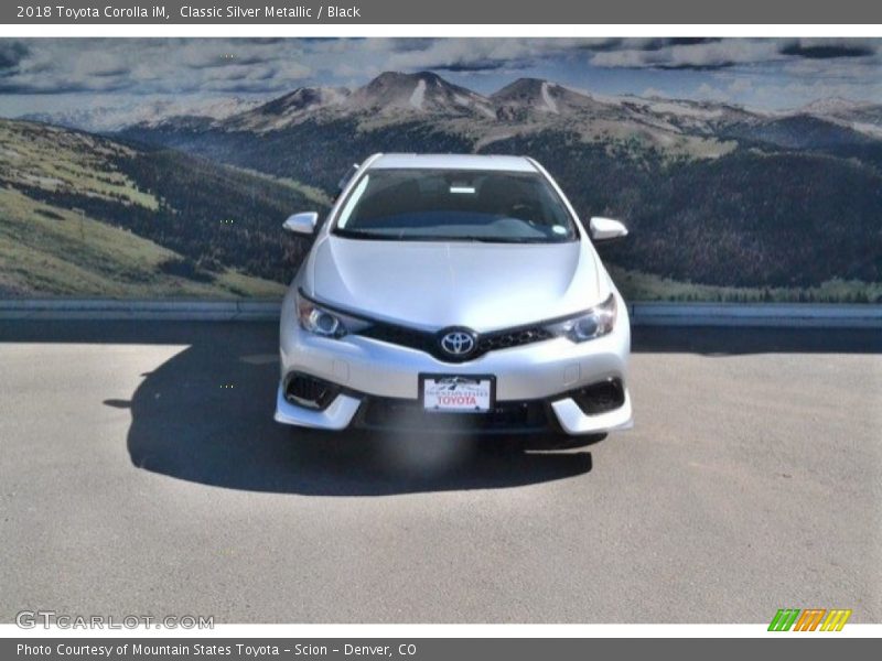 Classic Silver Metallic / Black 2018 Toyota Corolla iM
