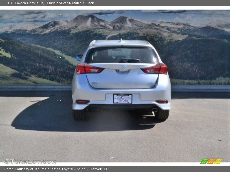 Classic Silver Metallic / Black 2018 Toyota Corolla iM