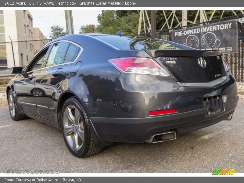 Graphite Luster Metallic / Ebony 2012 Acura TL 3.7 SH-AWD Technology