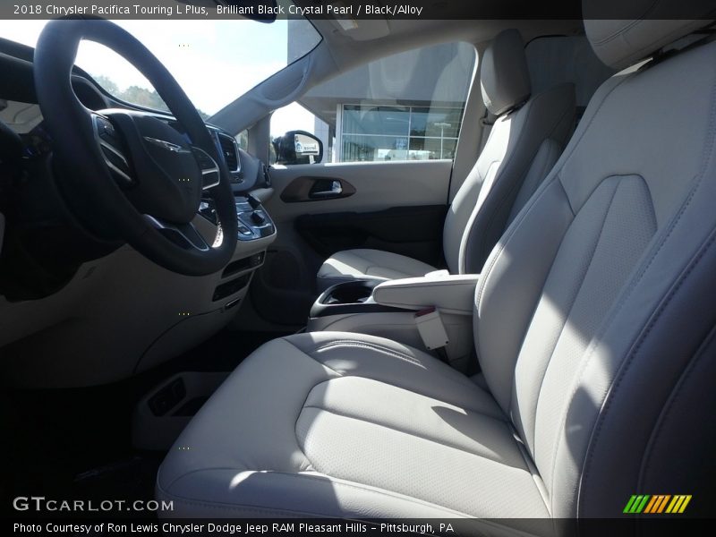 Brilliant Black Crystal Pearl / Black/Alloy 2018 Chrysler Pacifica Touring L Plus