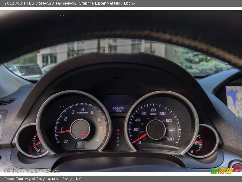 Graphite Luster Metallic / Ebony 2012 Acura TL 3.7 SH-AWD Technology