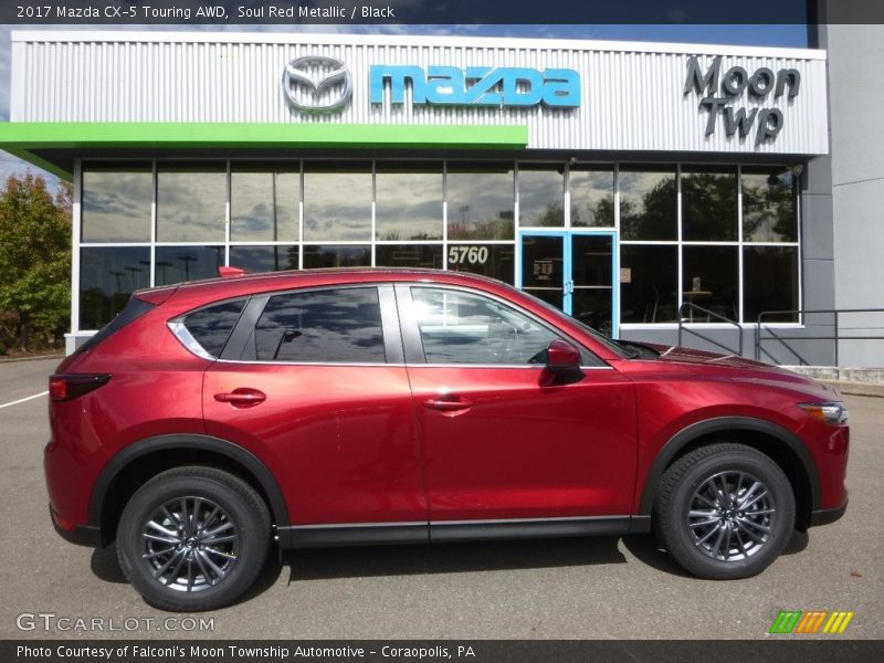 Soul Red Metallic / Black 2017 Mazda CX-5 Touring AWD