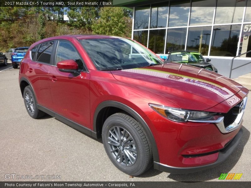 Soul Red Metallic / Black 2017 Mazda CX-5 Touring AWD