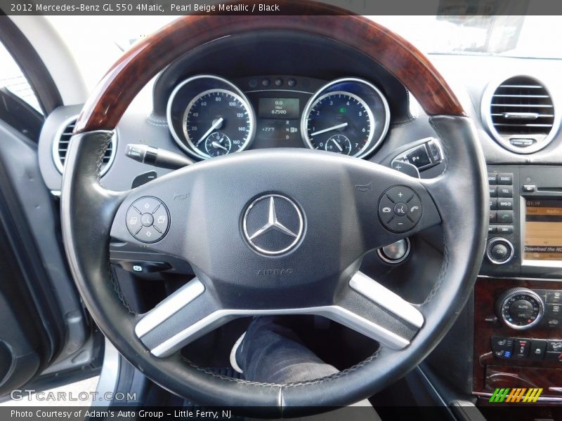 Pearl Beige Metallic / Black 2012 Mercedes-Benz GL 550 4Matic