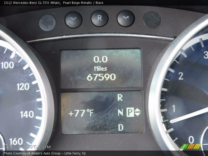 Pearl Beige Metallic / Black 2012 Mercedes-Benz GL 550 4Matic