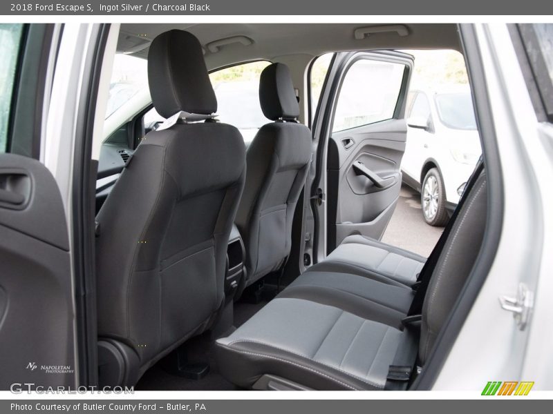 Ingot Silver / Charcoal Black 2018 Ford Escape S
