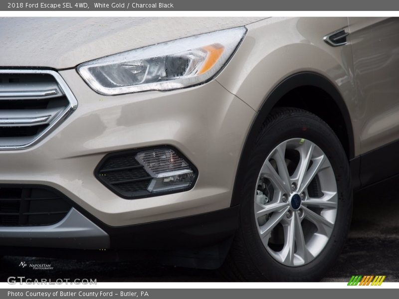 White Gold / Charcoal Black 2018 Ford Escape SEL 4WD