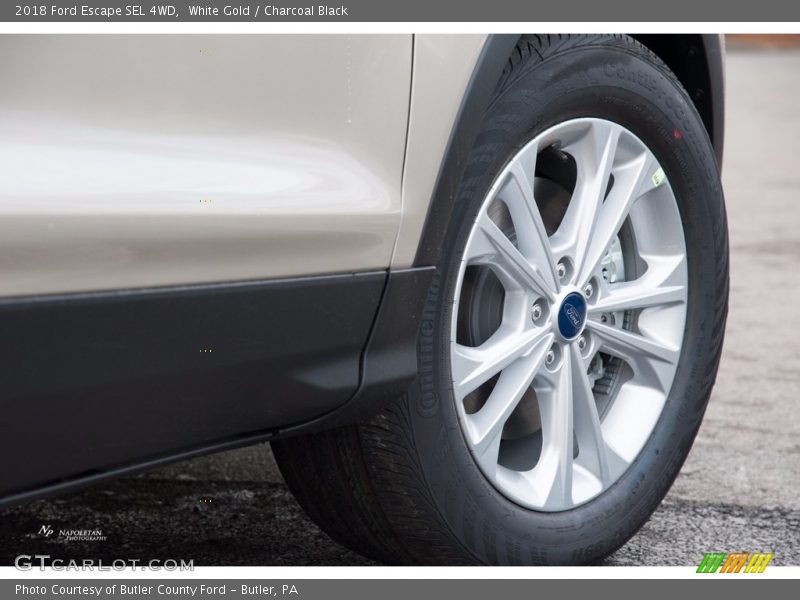White Gold / Charcoal Black 2018 Ford Escape SEL 4WD