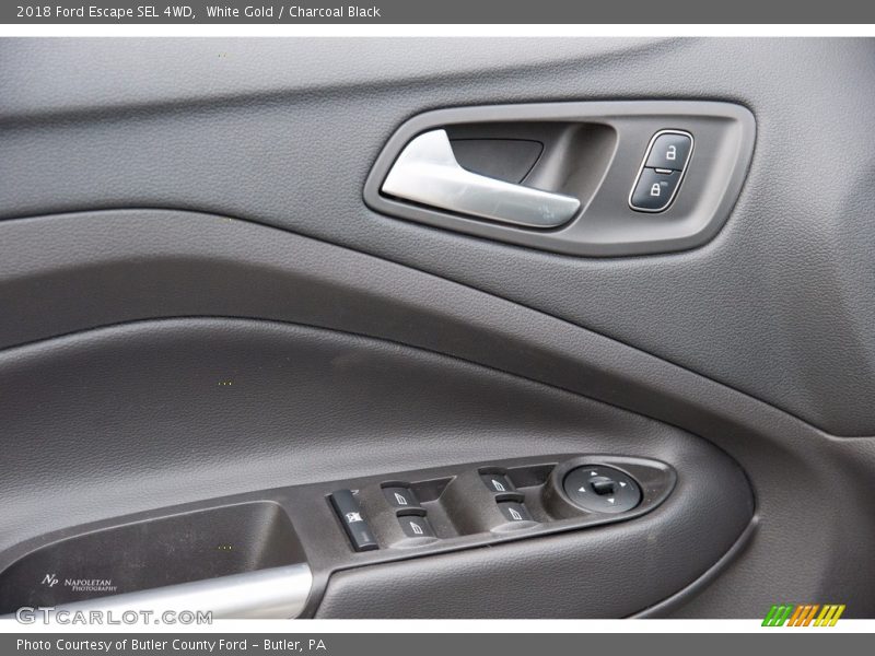 White Gold / Charcoal Black 2018 Ford Escape SEL 4WD