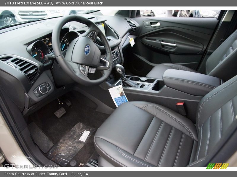 White Gold / Charcoal Black 2018 Ford Escape SEL 4WD