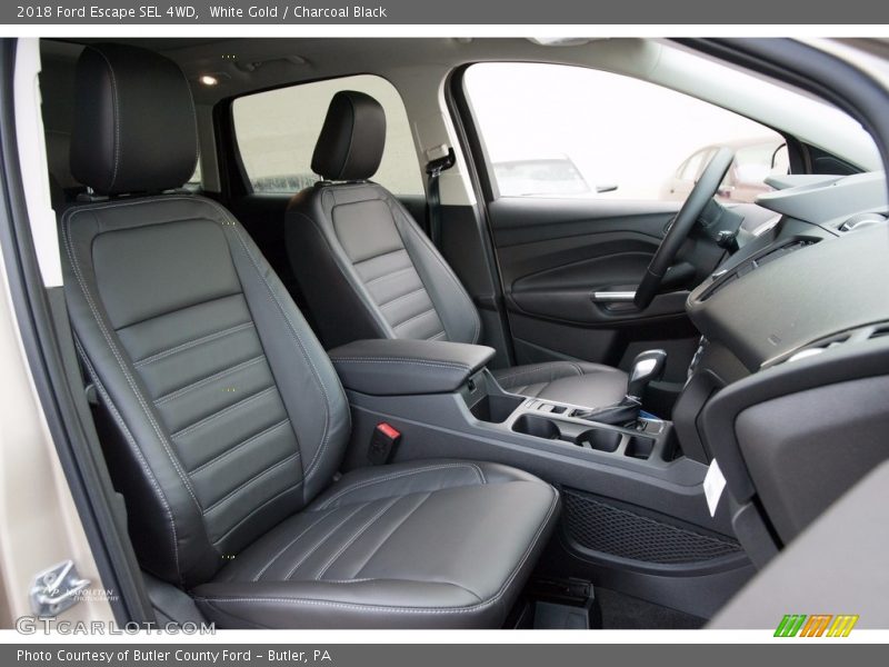 White Gold / Charcoal Black 2018 Ford Escape SEL 4WD